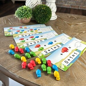 Learning Activity Scholastic Math Problem Solving Game & Hippo Counters